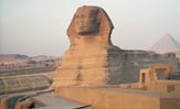 The Sphinx and a pyramid in Egypt 2001